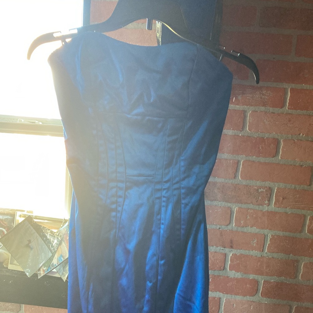 Bebe blue fun 🤩 night out dress mini!!!